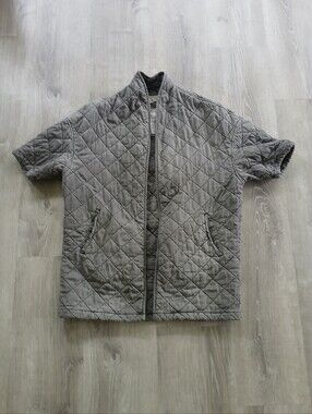 Current Elliot Men's Quilted Short-Sleeve Jacket - Gray